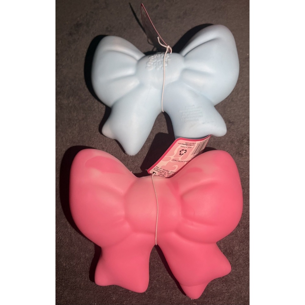 💕 The Big Squij Bow Pink & Blue LOT OF 2 NEW | Viral Squishy Jumbo  | Rare